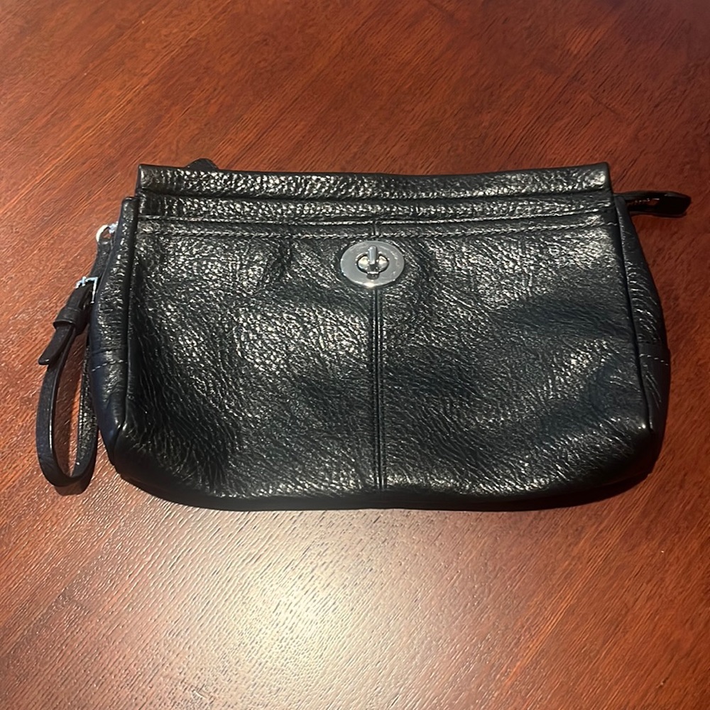 Black clutch bag